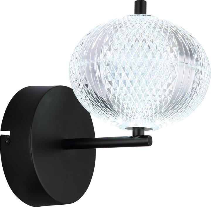 Globo Wandleuchte Metall Schwarz Matt, 1xled (770 lm)