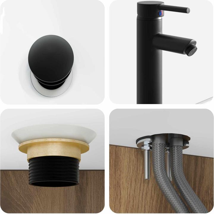 Actual product image vidaXL Wandmontiertes Waschbecken (410 mm, 500 mm)