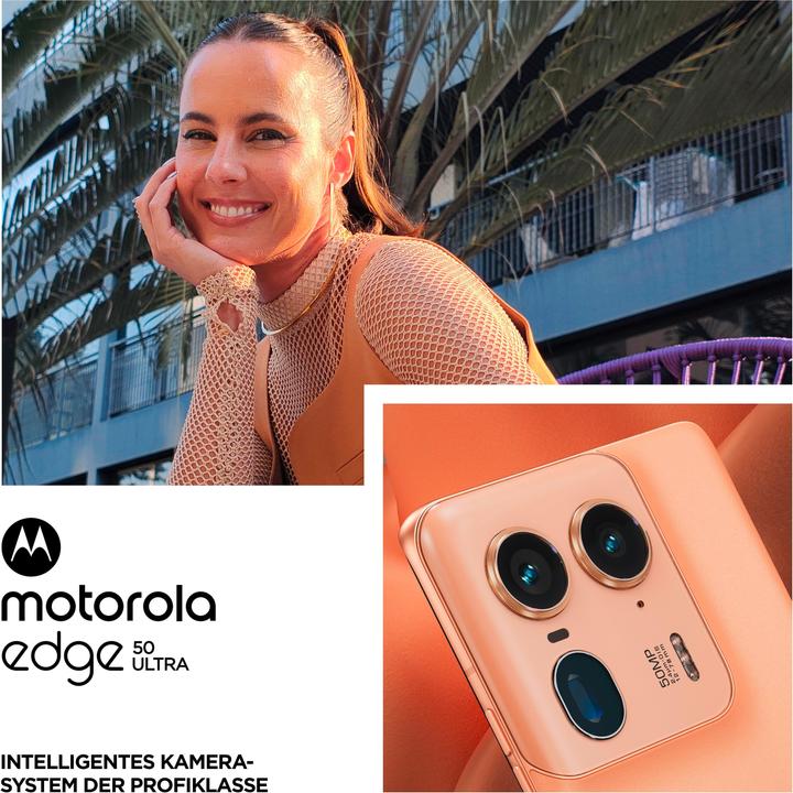 Immagine prodotto Motorola Edge 50 Ultra (1000 GB, Peach Fuzz, 6.67", SIM singola, 5G)