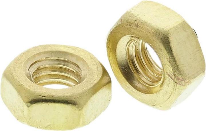 Actual product image RS PRO Nuts brass DIN934 M3 (M3)