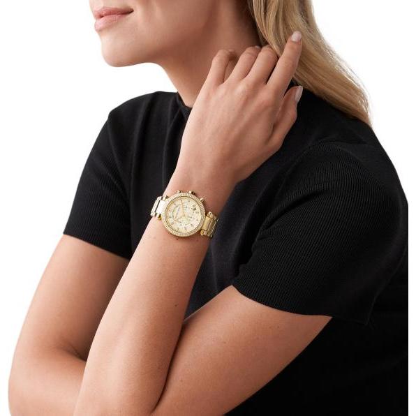 Thumbnail - Michael Kors, Armbanduhr, Parker, Gold, (Chronograph, 39 mm)
