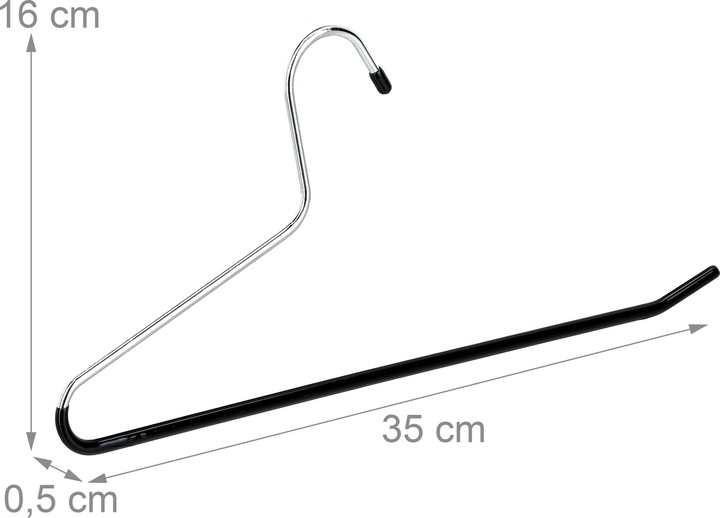 Actual product image Relaxdays Set Hosenbügel (12 x)