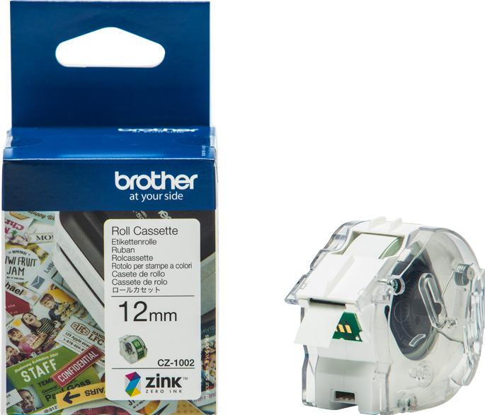 Produktbild Brother CZ-1002 Etikettenrolle (1.20 cm, Weiss)