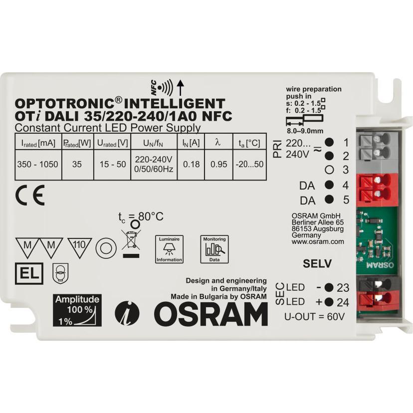 Thumbnail - Ledvance, Zubehör Beleuchtung, OTi DALI 35/220…240/1A0 NFC