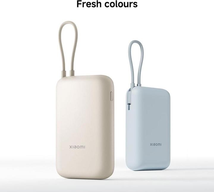 Actual product image Xiaomi Power Bank 10000mAh (Integrated Cable) (10000 mAh, 22.50 W, 37 Wh)
