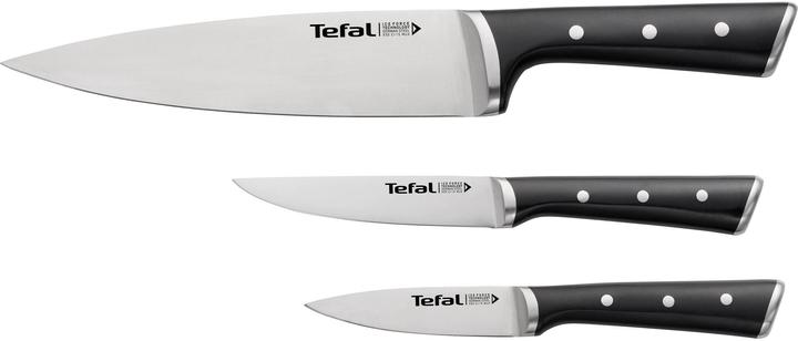 Tefal Ingenio Ice Force Set of 3 Cooking, Utility and Paring Knives (20 cm)