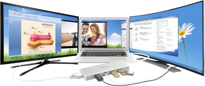 Produktbild j5Create JUD380 (USB-A, 2 Ports)