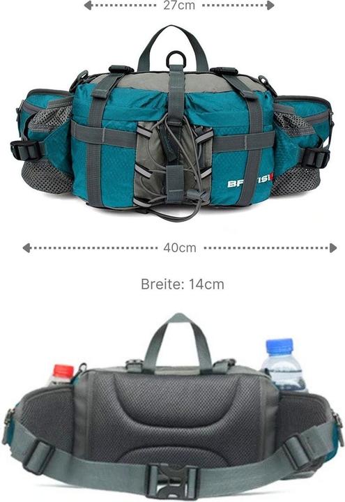 Immagine prodotto Hermex Bauchtasche mit Schultergurten Umhängetasche Schultertasche Hüfttasche