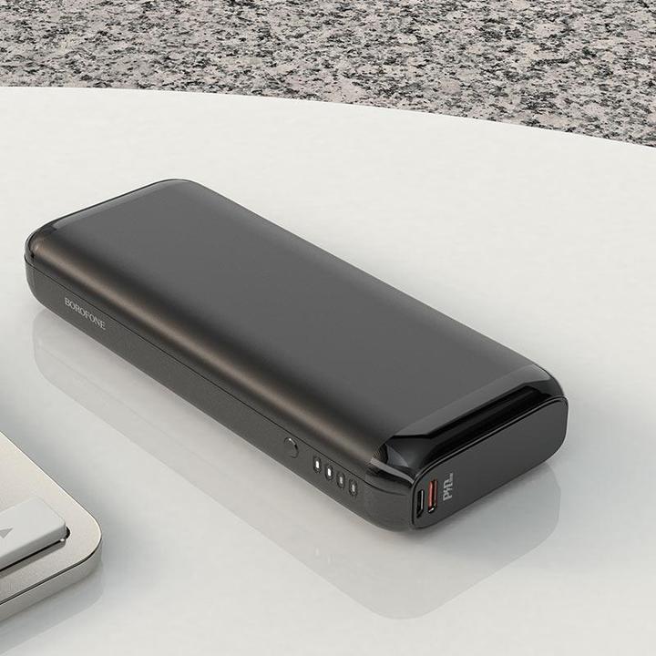 Actual product image Borofone External battery Power Bank BJ7 with wireless charging 10000mAh black
