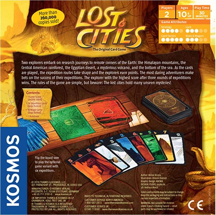 Produktbild Kosmos Lost Cities (Englisch, 2 Spieler)