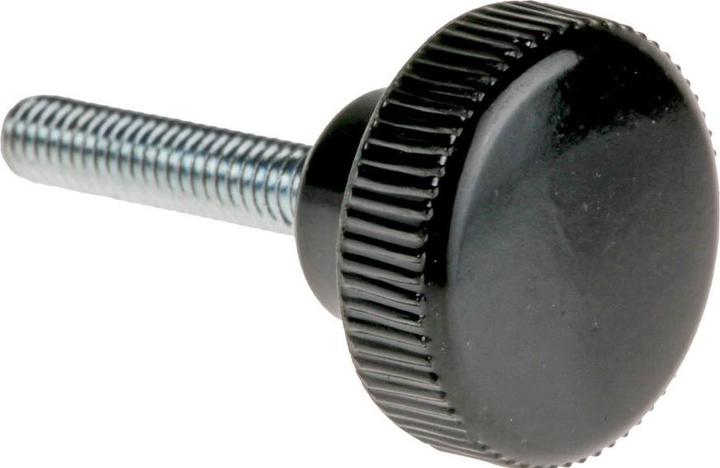 Produktbild RS PRO Drehknopf gerändelt M4 x 20,18mm (10 Schrauben pro Stück)