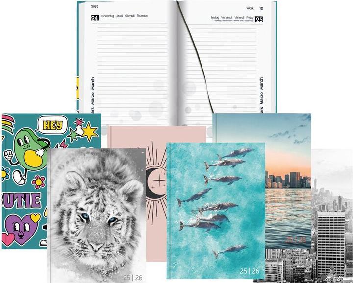 Image du produit Biella Mydiary (12 x 16,5 cm, Allemand, Anglais, Français, Italien)