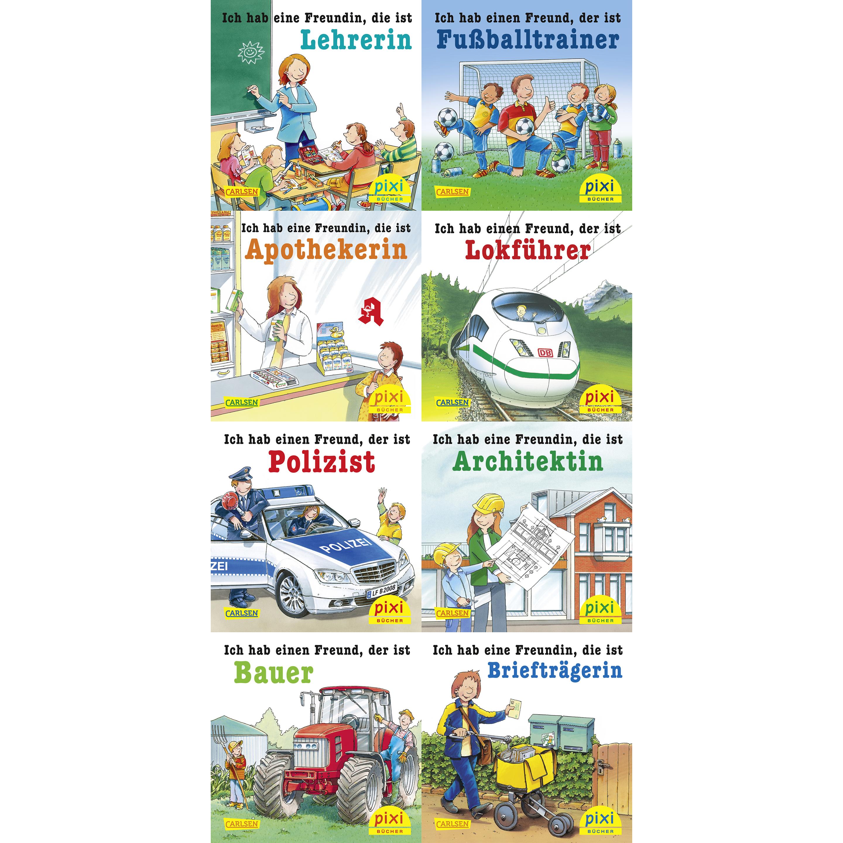 Pixi-Box 281: Tolle Berufe bei Pixi (8x8 Exemplare), Kinderbücher von Diverse
