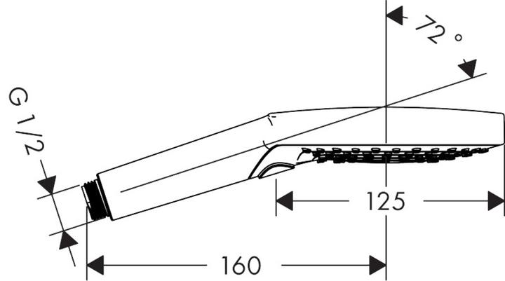 Image du produit hansgrohe Raindance Select S 120 3 jets PowderRain (3 Types de jets, 11 l/min)