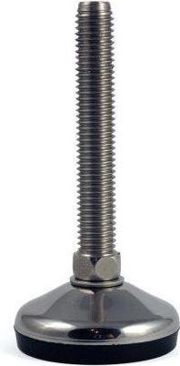 RS PRO M12 60mm Dia. Rubber Adjustable Foot, 700kg