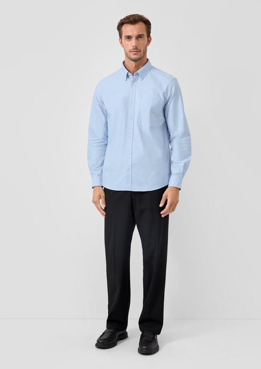 Immagine prodotto s.Oliver Hemd Regular Fit: Gestreiftes Langarmhemd aus Baumwollmix (M)