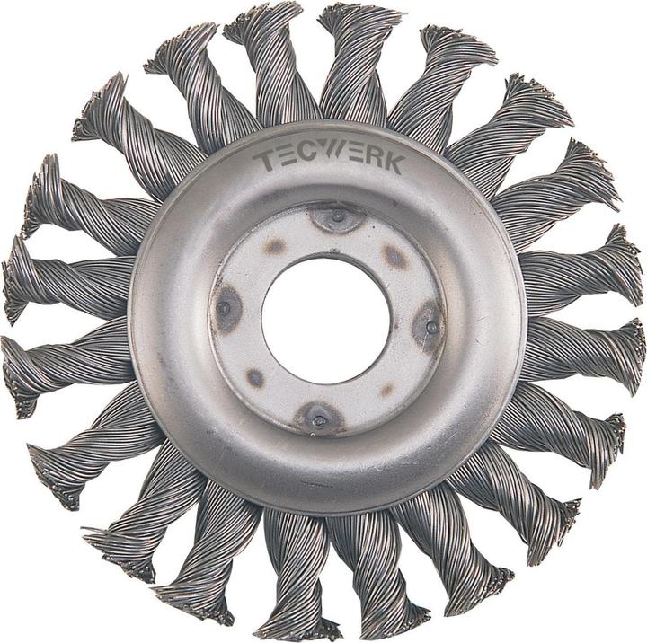 Produktbild Tecwerk Rundbürste Ø 115 mm Drahtstärke 0,5 mm Stahl 12 mm 12500 min-¹
