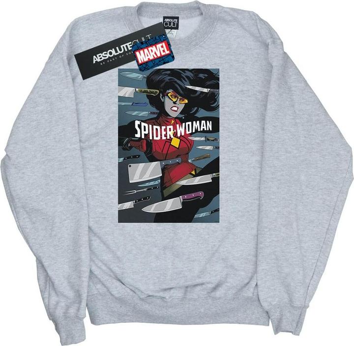 Actual product image Womens/Ladies Spider-Woman Cover Sweatshirt (L)