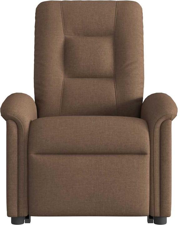 Produktbild vidaXL Elektrischer Massagesessel mit Aufstehhilfe Braun Stoff