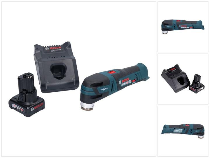 Productafbeelding Bosch Professional GOP 12V-28 Professionele Accu Multi-Cutter Starlock Brushless + 1x Accu 6.0 Ah + Lader