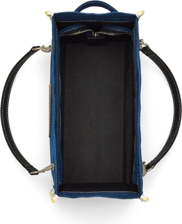 Immagine prodotto Marc Jacobs la borsa media in denim blu con logo ricamato