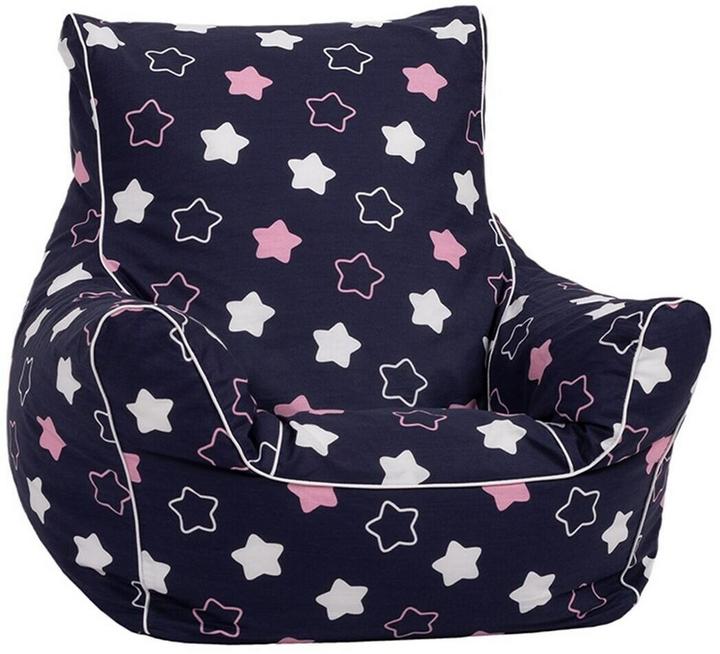 Actual product image Knorrtoys Kindersitzsack - "Star blue pink" (Child armchair)