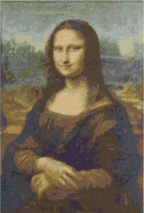 Actual product image DMC DIY embroidery set Mona Lisa by Leonardo Da Vinci