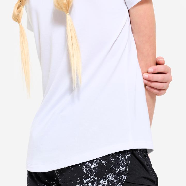 Actual product image Decathlon T-Shirt Kinder Mädchen atmungsaktiv - weiss (140)