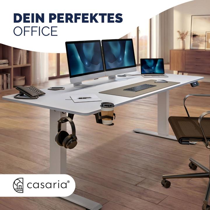 Actual product image Casaria Height adjustable desk (160 x 75 cm)