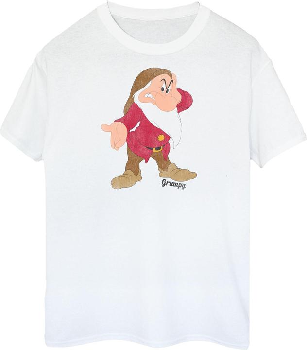 Actual product image Snow White Womens/Ladies Grumpy Cotton Boyfriend T-Shirt (S)