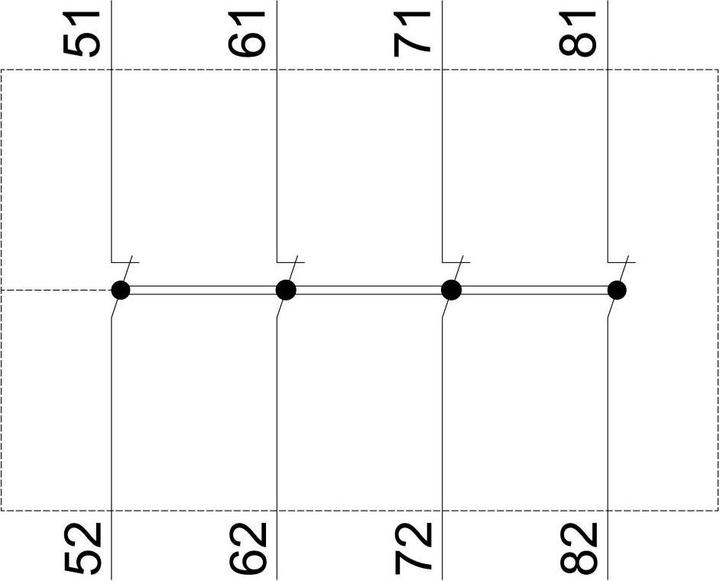 Actual product image Siemens Aux switch block,4NC for contactor relay