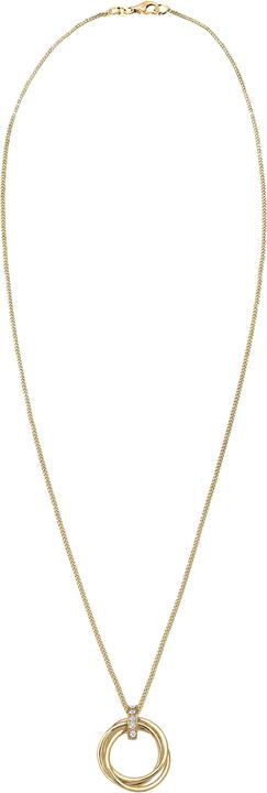 Immagine prodotto Elli DIAMANTI Collana Circle Trio Diamond (0,025 ct.) Argento 925 (Argento 925, Diamante)