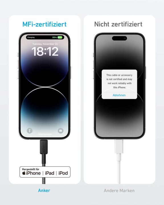 Immagine prodotto Anker CAVO 322 USB-C A LEGATURA 1,M NEGRO (1.80 m, USB 3.2 Gen 1)