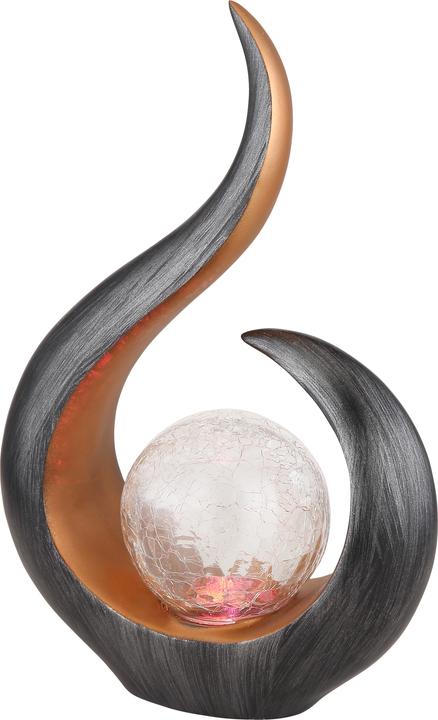 Produktbild Globo Solarleuchte Kunststoff Schwarz, 1xrgb LED (IP44)
