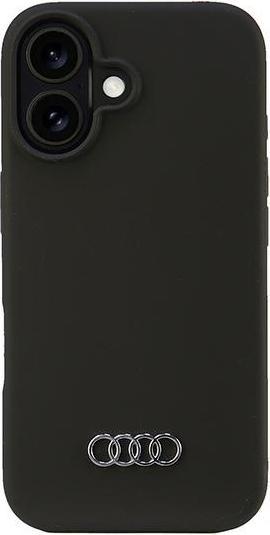 Audi Silicone Case iPhone 16 6.1" czarny/black hardcase AU-LSRIP16-Q3/D1-BK (Apple iPhone 16)