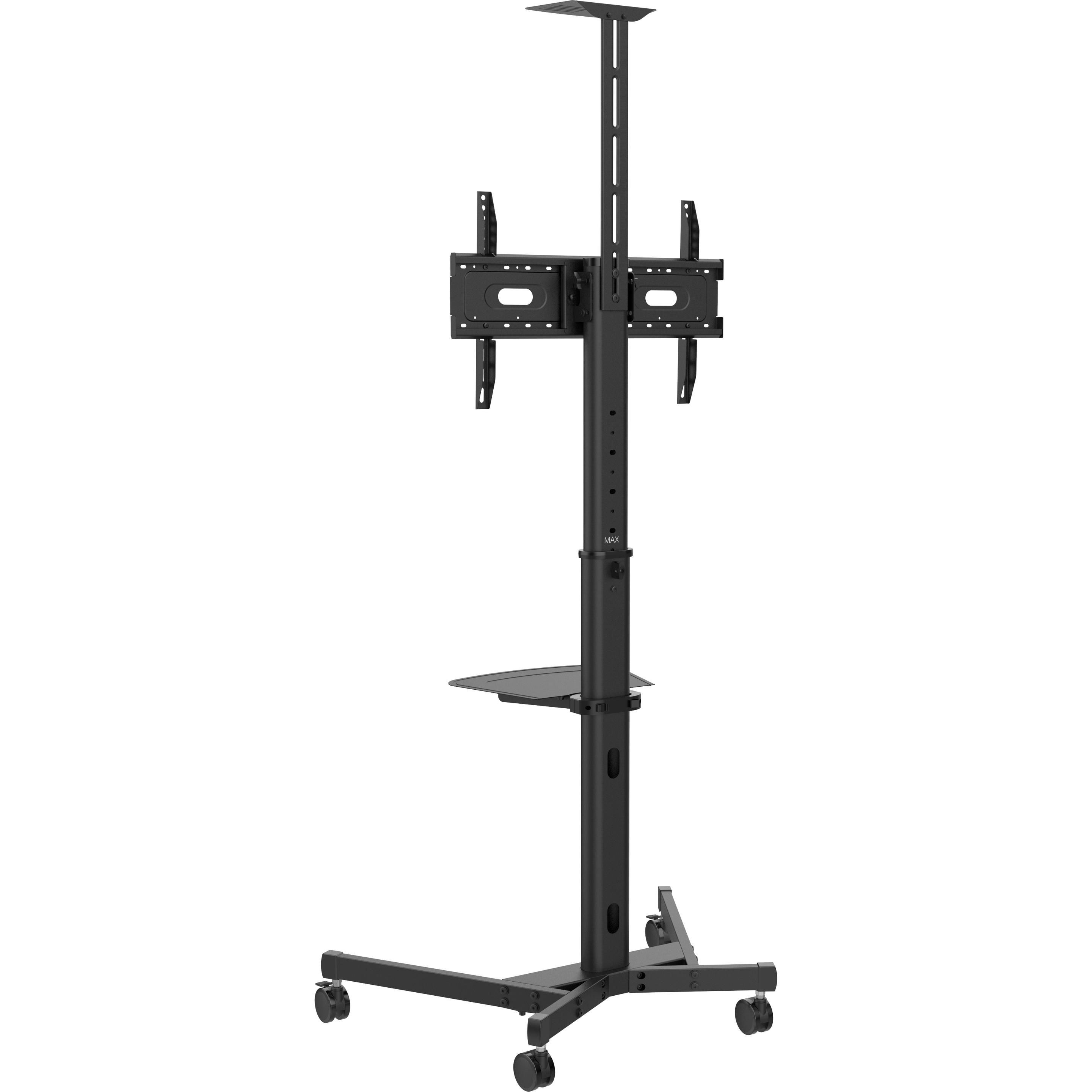 Vision Value Flat Panel Cart (80", 50 kg), TV Ständer, Schwarz