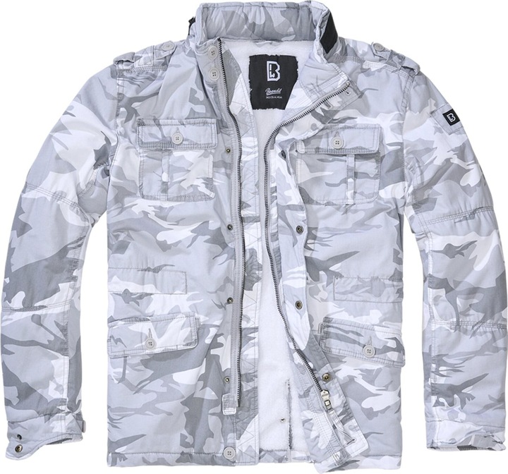 Produktbild Brandit Britannia Winter Outdoorjacke Grösse 4XL Farbe Schneesturm/Tarnmuster (4XL)