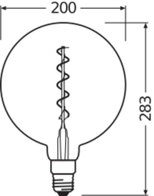 Produktbild Osram Vintage 1906 Led Classic Globe (E27, 5 W, 110 lm, 4 x, G)