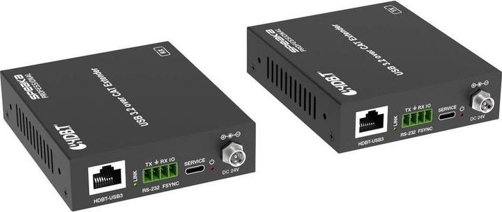 Produktbild SpeaKa Professional SP-USBE-820 7+1 Port KVM-Extender über PC steuerbar Schwarz
