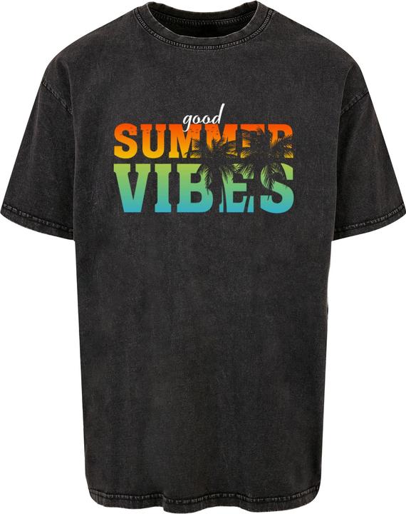 Merchcode Good Summer Vibes Acid Washed Oversize Tee - 112705 (XXL)