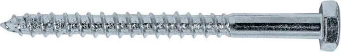 Actual product image Celo Wood construction screw DIN 571 8x80mm SW 13 Galvanised 48 mm (100 Screws per piece)