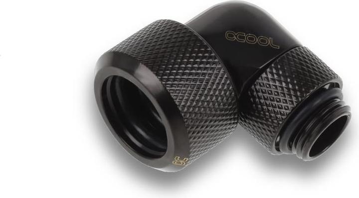 Actual product image Alphacool Icicle 16mm HardTube Screw-on 90?? rotatable G1/4 for acrylic/brass tubes - 4pcs S