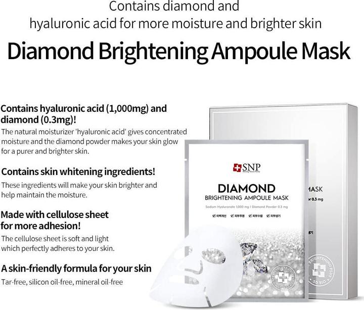 Image du produit SNP Masque ampoule éclaircissant Diamond