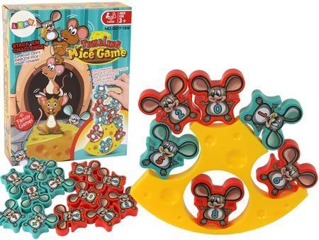 Actual product image Lean Toys Balancing Mäuse Arcade Spiel 12 Stück
