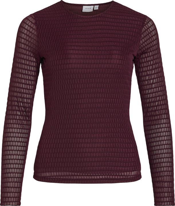 Vila VILARINE Rundhals Oberteil mit langen Ärmeln