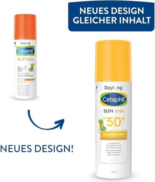 Produktbild Cetaphil Sun Sun Daylong Kids (Sonnenlotion, SPF 50+, 150 ml)