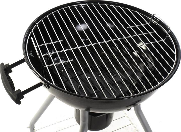 Actual product image DKD Home Decor Charcoal grill with lid and wheels black metal plastic rectangular 52.4 x 59 x 91