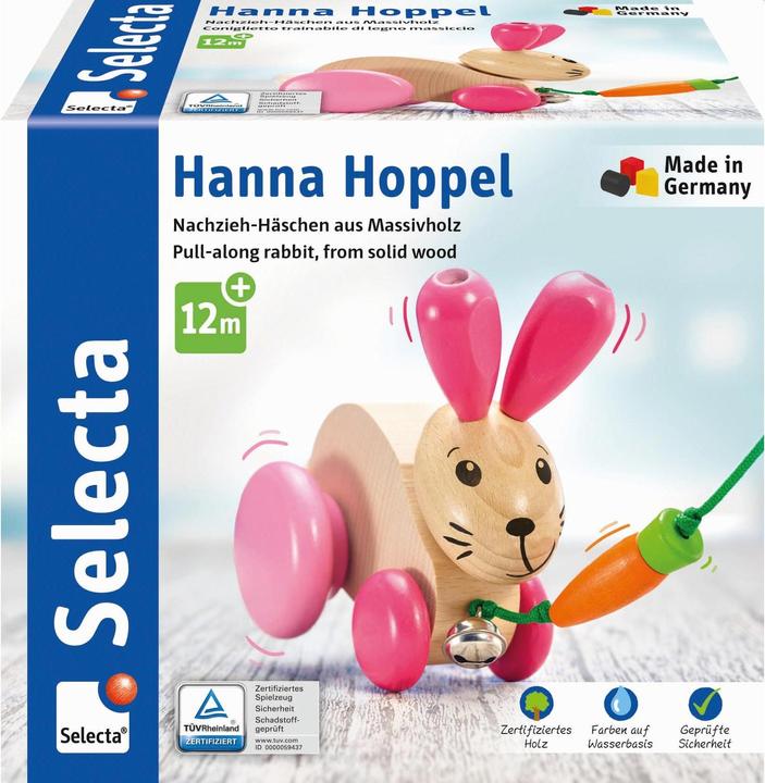 Actual product image Selecta Spielzeug Pull-along bunny Hanna hobble