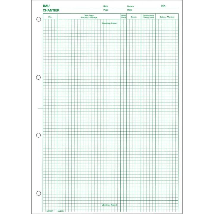 Produktbild Favorit Devis-Ausmassblock (100x)