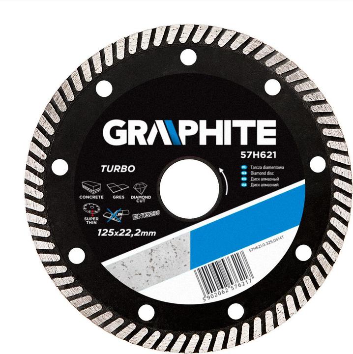 Produktbild Graphite 125 x 22,2 mm Diamantscheiben, Turbo ultradünn